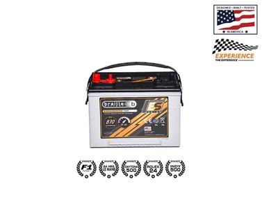Braille Battery Endurance AGM Battery; Group Size B34M (03-11 Jeep Wrangler TJ & JK)