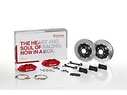 Brembo GT Series 4-Piston Rear Big Brake Kit with 15-Inch 2-Piece Cross Drilled Rotors; Silver Calipers (11-21 Jeep Grand Cherokee WK2, Excluding SRT, SRT8 & Trackhawk)