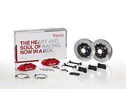 Brembo GT Series 4-Piston Rear Big Brake Kit with 15-Inch 2-Piece Type 1 Slotted Rotors; Silver Calipers (11-21 Jeep Grand Cherokee WK2, Excluding SRT, SRT8 & Trackhawk)