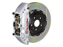 Brembo GT Series 6-Piston Front Big Brake Kit with 15-Inch 2-Piece Type 1 Slotted Rotors; Silver Calipers (07-16 Tundra)
