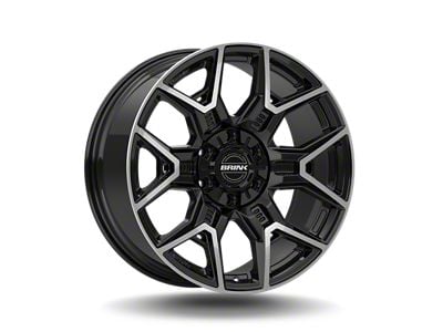 Brink Wheels Insurgent Machined Piano Black 6-Lug Wheel; 24x10; 30mm Offset (24-25 Tacoma)
