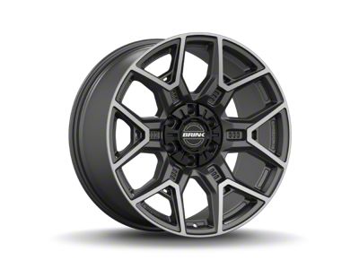 Brink Wheels Insurgent Smoke Machined Titanium 6-Lug Wheel; 20x9; 0mm Offset (24-25 Tacoma)