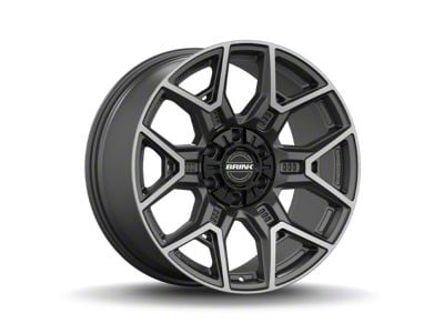 Brink Wheels Insurgent Smoke Machined Titanium 6-Lug Wheel; 20x9; 18mm Offset (22-25 Bronco Raptor)
