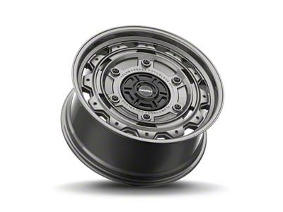 Brink Wheels Barracks Vivid Titanium Wheel; 17x9; -12mm Offset (97-06 Jeep Wrangler TJ)