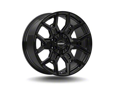 Brink Wheels Insurgent Piano Black 6-Lug Wheel; 22x10; 12mm Offset (17-24 Titan)