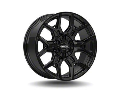 Brink Wheels Insurgent Piano Black 6-Lug Wheel; 24x10; 30mm Offset (22-25 Tundra)