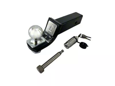 bROK 2-Inch Receiver HD Hitch Ball Mount with 2-Inch Ball and Locking Pin; 2-Inch Drop (Universal; Some Adaptation May Be Required)