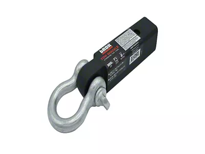 bROK 2-Inch Receiver Hitch Tow Shackle; 8000 lb. (Universal; Some Adaptation May Be Required)