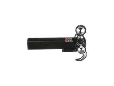 bROK 2-Inch Receiver Tri-Ball Hitch Mount with Chrome Hook (Universal; Some Adaptation May Be Required)