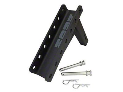 bROK 2-Inch Reciever Channel Mount Hitch with Pins and Clips; 8-Inch Drop (Universal; Some Adaptation May Be Required)
