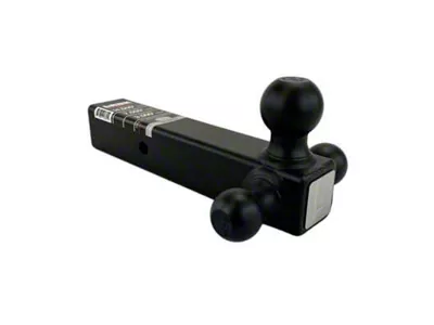 bROK 2.50-Inch Receiver HD Hitch with Tri-Ball Mount (Universal; Some Adaptation May Be Required)