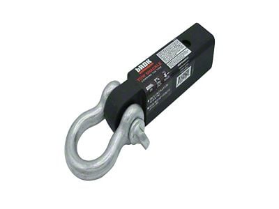 bROK 2-Inch Receiver Hitch Tow Shackle; 8000 lb. (Universal; Some Adaptation May Be Required)