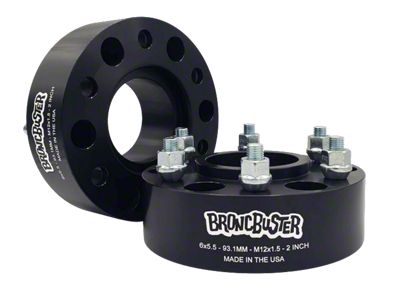 BroncBuster BroncMonster 1.50-Inch Hub-Centric Wheel Spacers (21-25 Bronco, Excluding Raptor)