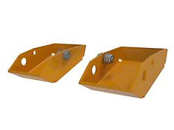 BroncBuster Rear Shock Skid Plates; Cyber Orange (21-25 Bronco)