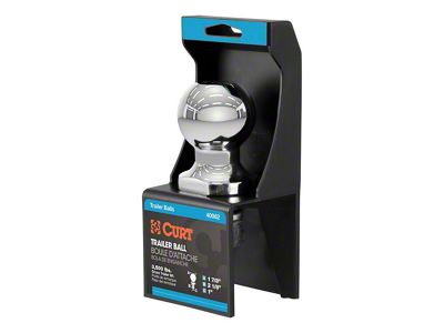 1-7/8-Inch Trailer Hitch Ball; 3,500 lb.
