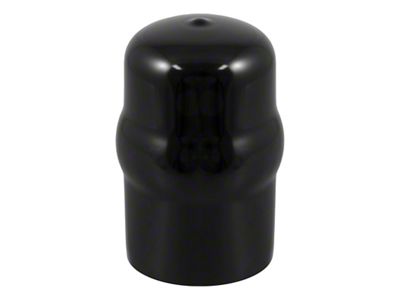 1-7/8 to 2-Inch Trailer Hitch Ball Cover; Black Rubber