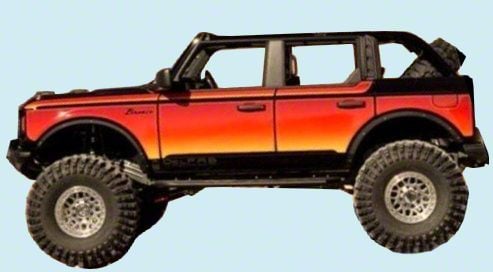 Bronco 1979 Free Wheelin Chromatic Throwback Decal Kit; Blue