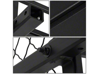 2-Inch Receiver Hitch Cargo Carrier; 48x25.50x6-Inch; Black (Universal; Some Adaptation May Be Required)