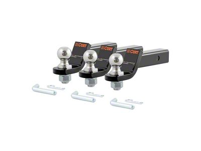 2-Inch Receiver Hitch Loaded Ball Mounts with 2-Inch Balls; 2-Inch Drop (Universal; Some Adaptation May Be Required)