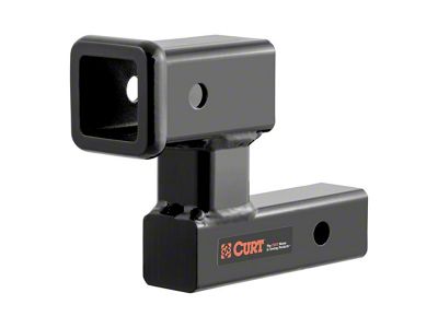2-Inch Receiver Hitch Raised Adapter; 4-1/4-Inch Rise (Universal; Some Adaptation May Be Required)