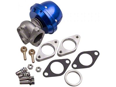 38mm Flange Mount External Wastegate; Blue (Universal; Some Adaptation May Be Required)