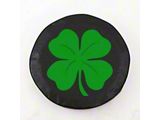 4-Leaf Clover Spare Tire Cover with Camera Port; Black (21-25 Bronco)
