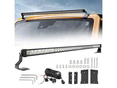 42-Inch LED Light Bar with Roof Mounting Brackets; Spot/Flood Beam (21-25 Bronco)