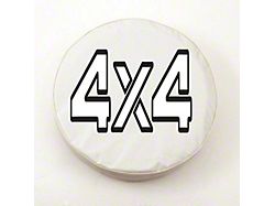 4x4 Spare Tire Cover with Camera Port; White (21-25 Bronco)