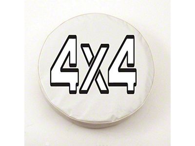 4x4 Spare Tire Cover with Camera Port; White (21-25 Bronco)