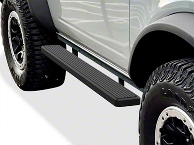 6-Inch iStep Running Boards; Black (21-25 Bronco 2-Door)