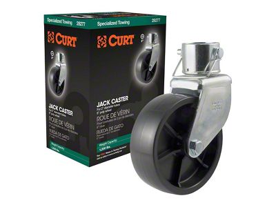 6-Inch Trailer Jack Caster; 2,000 lb.