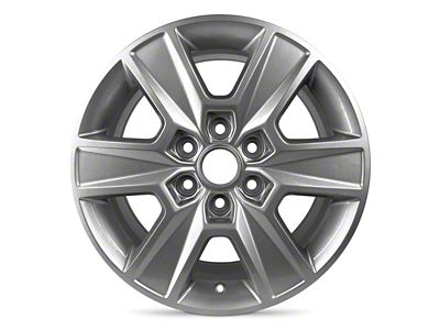6-Spoke Replica Aluminum Silver 6-Lug Wheel; 18x7.5; 44mm Offset (22-25 Bronco Raptor)