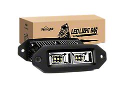 7-Inch White LED Flush Mount Lights; Flood Beam (Universal; Some Adaptation May Be Required)