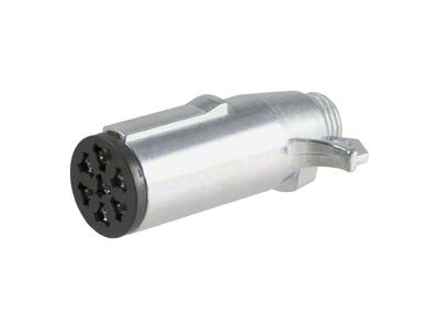 7-Way Round Connector Plug; Trailer Side