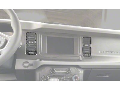 A/C Vent Accent Trim; Forged Carbon Fiber (21-25 Bronco)