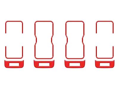 A/C Vent Accent Trim; Race Red (21-25 Bronco)