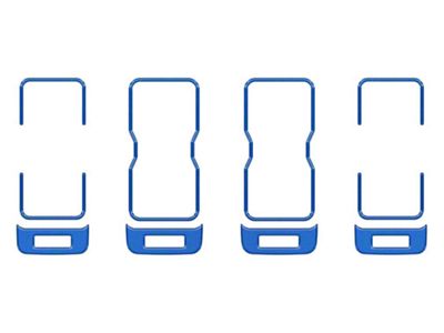 A/C Vent Accent Trim; Velocity Blue (21-25 Bronco)
