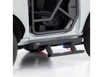 ActionTrac Powered Running Boards; Carbide Black (21-25 Bronco 2-Door)
