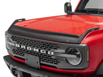 Aeroskin II Hood Protector; Textured Black (21-25 Bronco, Excluding Raptor)