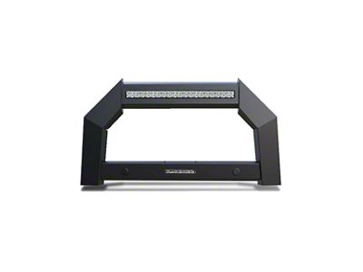 Armour Bull Bar with 20-Inch LED Light Bar; Matte Black (21-25 Bronco)