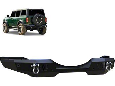 Armour Heavy Duty Rear Bumper with 2-Inch Flood Lights (21-25 Bronco)