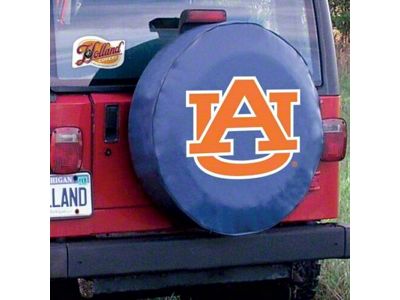 Auburn University Spare Tire Cover with Camera Port; Navy (21-25 Bronco)