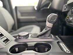 Automatic Shift Knob Insert Accent Trim; Domed Carbon Fiber (21-24 Bronco w/ Automatic Transmission)