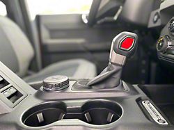 Automatic Shift Knob Insert Accent Trim; Race Red (21-25 Bronco w/ Automatic Transmission)