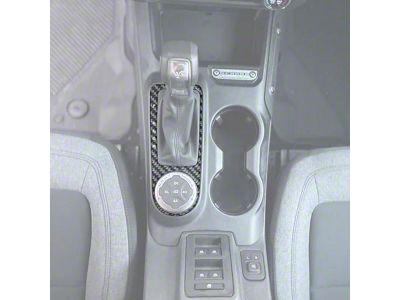 Automatic Shifter Accent Trim; Domed Carbon Fiber (21-25 Bronco w/ Automatic Transmission)