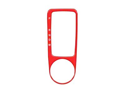 Automatic Shifter Accent Trim; Race Red (21-25 Bronco w/ Automatic Transmission)
