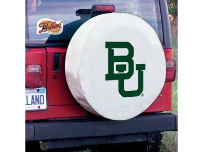 Baylor University Spare Tire Cover with Camera Port; White (21-25 Bronco)