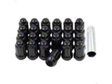 Black 6-Spline Lug Nut Kit; M12 x 1.5; Set of 24 (21-26 Bronco, Excluding Raptor)