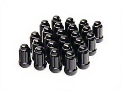 Black 6-Spline Lug Nut Kit; M12 x 1.5; Set of 24 (21-26 Bronco, Excluding Raptor)
