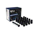 Black Acorn Spline Lug Nuts for Aftermarket Wheels; M12x1.5; Set of 24 (21-26 Bronco, Excluding Raptor)